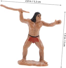 1set Mini Primitive Man Figuren -landschap Decoratie Voor Mini Tuin Bonsai Zandtafel Ornamenten Perfecte Cadeau Keuze Voor Vrienden — thumbnail 5