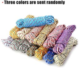 3-pack waslijn van 10 m - Draagbare en verstelbare waslijn voor binnen en buiten — thumbnail 2