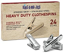 Set van 24 roestvrijstalen wasknijpers - Sterke grip en weerbestendig - Multifunctionele clips voor binnen en buiten — thumbnail 1