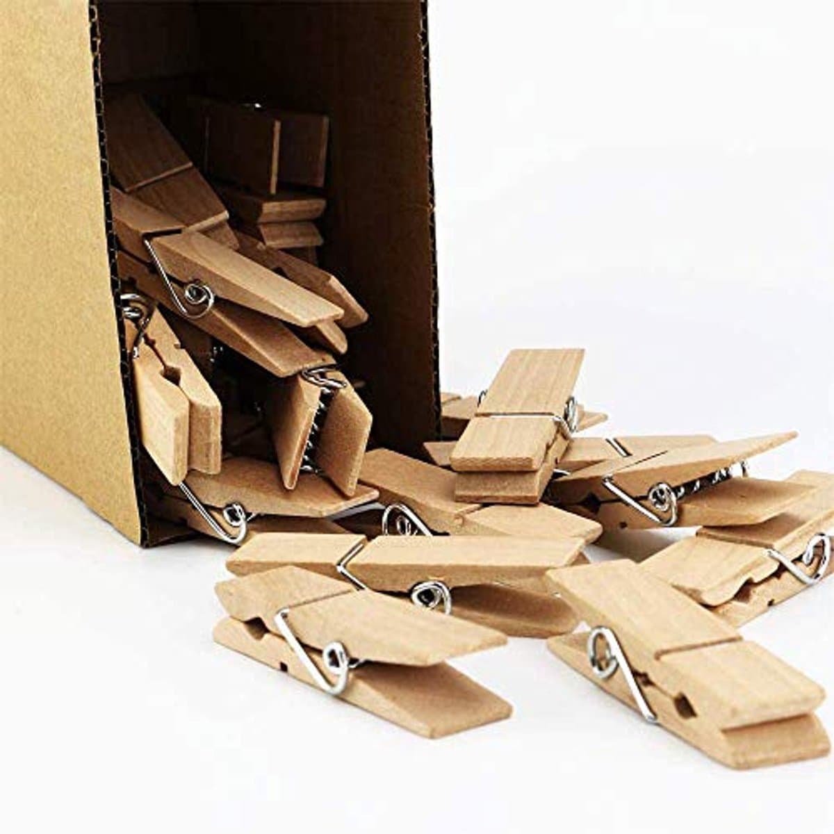 25 stuks grote houten wasknijpers - 7,2 cm lang, robuust en duurzaam — afbeelding 1