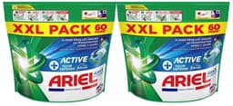 Ariel 4in1 Wasmiddel Pods Actieve Geurbestrijding - 2 x 60 stuks - Voordeelverpakking — thumbnail 1
