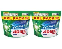 Ariel 4in1 Wasmiddel Pods Actieve Geurbestrijding - 2 x 60 stuks - Voordeelverpakking