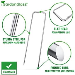Anti-Roest Stalen Grondankers - 25 Stuks, 150mm Lang, Voor Tuinslangen en Grondbedekking — thumbnail 3