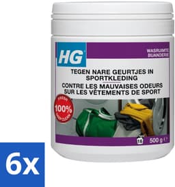 6 x HG Wasmiddel Toevoeging Tegen Nare Geuren In Sportkleding 500 gr - Sportkleding Geurverwijderaar - Wasmiddeltoevoeging - Nare Geurtjes - Sportkleding Geur - Wasmiddel — thumbnail 1