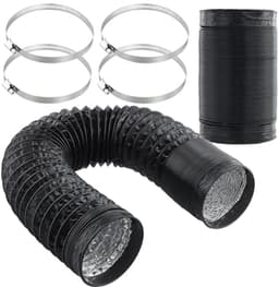 Flexibele Afvoerslang 2m x 100mm met Slangklemmen - Ideaal voor Afzuigkappen en Drooginstallaties — thumbnail 1
