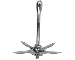 Roestvrijstalen Vouw- en Grapnel Anker - 3.5 lbs