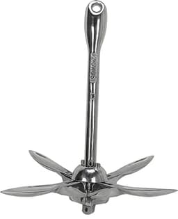 Roestvrijstalen Vouw- en Grapnel Anker - 3.5 lbs — thumbnail 1