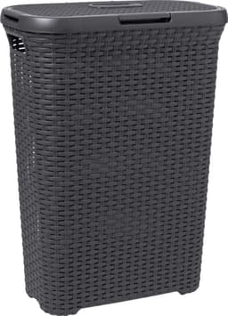 Curver Style Wasmand met Deksel - 40L - Antraciet — thumbnail 1