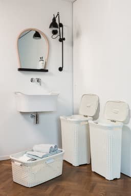 Curver Style Wasmand met Deksel - 60L - Vintage wit — thumbnail 4