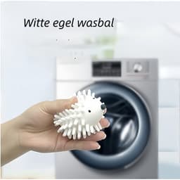 6-delige wasballenset - Zachte siliconen egel TPR magische anti-klit wasbal - Vlekverwijderende wasbal - Pluisverwijderende en droogreinigende wasbal - Wit — thumbnail 2