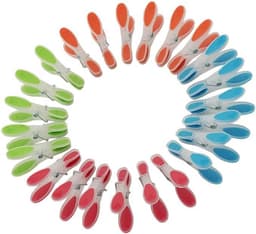 Set van 24 Zachte Wasknijpers in Verschillende Kleuren — thumbnail 1