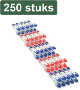 10x Wasknijpers 25-delige set - 25 wasknijpers (15 blauw, 10 rood) - Extra zacht klemvlak. — thumbnail 1