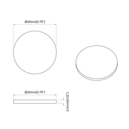 vidaXL - Zelfklevende - schroefcover - 2 - st - Grijs - Sonoma - Ø - 20 - x - 0,5 - mm — thumbnail 5