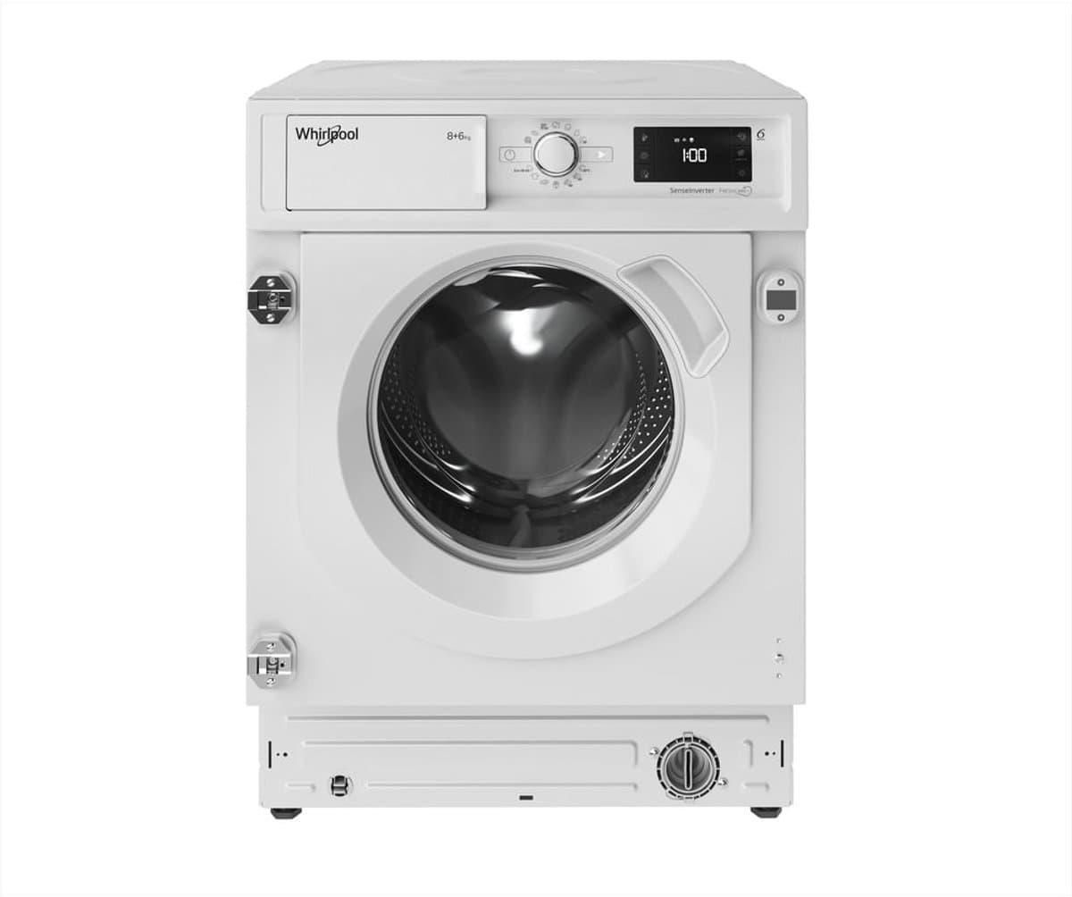 Whirlpool BI WDWG 861485 EU - Was-droogcombinatie - FreshCare - Voorbelading - Ingebouwd - Wit - Links - Wit - Knoppen - Draaiknop — afbeelding 1