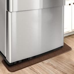 Grote Siliconen Lekbak voor Koelkast, Wasmachine en Droger - Antislip Mat voor Onder Apparaten (Bruin) — thumbnail 4