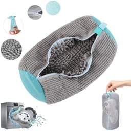 Herbruikbare waszak voor schoenen - Waszak voor schoenen - Herbruikbare Schoenpoetszak met Rits voor Wasmachine - Schoenenwaszak - Wasschoenenzak voor wasmachine en droger - deformatie reinigingsschoenenzak - Herbruikbare schoenenwaszak — thumbnail 1