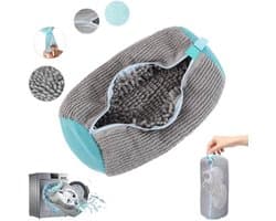 Herbruikbare waszak voor schoenen - Waszak voor schoenen - Herbruikbare Schoenpoetszak met Rits voor Wasmachine - Schoenenwaszak - Wasschoenenzak voor wasmachine en droger - deformatie reinigingsschoenenzak - Herbruikbare schoenenwaszak