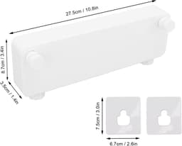 Extendable Retractable Double Line Wall Clothesline for Bathroom and Laundry Room - Up to 30kg Load Capacity - 5.2M Long - White — thumbnail 4