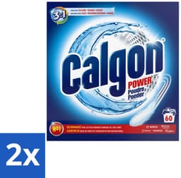 2 x Calgon – Wasmachinereiniger Poeder – 3-in-1 Power Anti-Kalk – 60 doseringen - Wasmachine Reiniger - Anti-kalk Poeder - Kalkpreventie - Machine Geur Verwijderen - 3-in-1 Wasmachine Bescherming — thumbnail 1