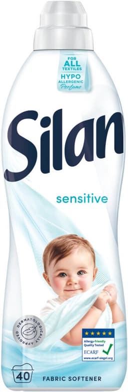 Silan Wasverzachter - Sensitive 880ml - 12 x 40 Wasbeurten - Hypoallergeen - Voordeelverpakking — thumbnail 1