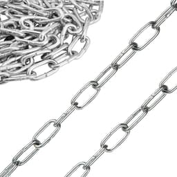 Roestvrijstalen ketting 5m Ø 3mm per meter - corrosiebescherming - roestbestendig - omheiningen - hondenketting - drogen wasrek - zilver — thumbnail 1