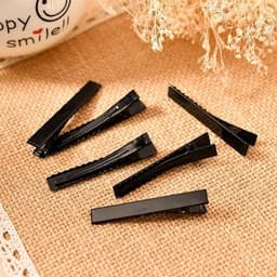 Haarspelden Set - Kappersclips Klemmen - Haar Stylen - Antislip Fixatie - 45 mm Lengte - Zwart — thumbnail 4