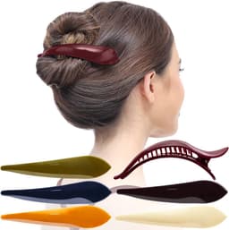 6x Middelgrote Eendenbek Haarspelden Krokodil voor Dames en Meisjes, Sterke Grip voor Professionele Styling — thumbnail 1