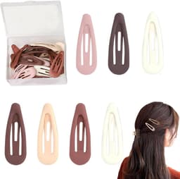 30 Stuks Grote Drukspeldjes voor Haar in Verschillende Kleuren - Metalen Haarclips — thumbnail 1