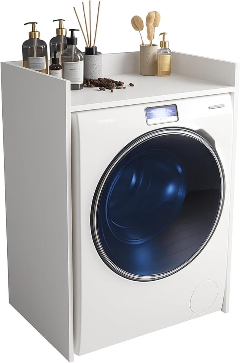 Wasmachine Kast Ombouw met Plank – Stevig Geluiddempend Meubel (66x97x62 cm) — afbeelding 1