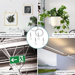 Allecto Plus - Verstelbare waslijnen voor buiten - Ophanging van het touw - Roestvrij staal - Haken voor hekken - Wasrek - Klimplanten - Weerbestendig — thumbnail 2