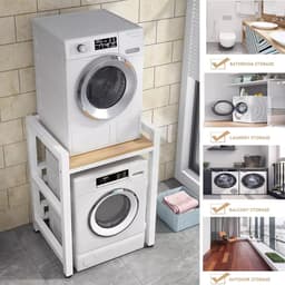 RFWR® Stapelbare Wasmachine en Droger Kast met Verstelbare Hoogtes - Ruimtebesparend en Duurzaam — thumbnail 1