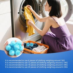 Allecto Plus - Herbruikbare dierenhaarverwijderaar (12 stuks) - Effectieve pluisverwijderaar voor wasmachine - Praktisch accessoire voor hondenhaar en kattenhaar - Wasverzorging essentieel. — thumbnail 2