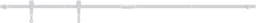 vidaXL - Ophangset - voor - minischuifdeur - 200 - cm - koolstofstaal - wit — thumbnail 1