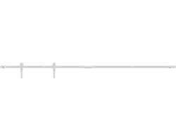 vidaXL - Ophangset - voor - minischuifdeur - 200 - cm - koolstofstaal - wit