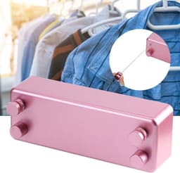 Indoor Clothesline with 2 Pieces 4 m Rope - 15 kg Load Capacity Telescopic Wall Dryer - Retractable Mounting Clothesline - Wall Clothesline. — thumbnail 2