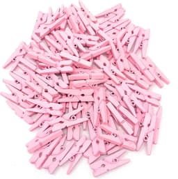 Jumada's - Premium - Roze Kleine houten mini knijpers - 20 STUKS - Roze - Knijpertjes - Fotoknijpers — thumbnail 1