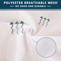 Set van 3 Herbruikbare Waszakken met Trekkoord - Dikke Mesh Waszakken voor Kleding, Organisatie en Bescherming van Textiel — thumbnail 4