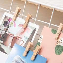 Wasknijpers houten 100 stuk - foto's knippen — thumbnail 4