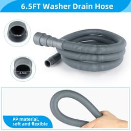 Solidchoice - 2 Meter Wasmachine-Afvoerslang met Slangklemmen en U-Booghouder — thumbnail 2