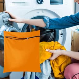 SnelShoppen - Pet Waszak voor Dieren, Honden en Katten, Insulateert Dierlijke Haren, Hoogwaardige Stof, Oranje, Ideaal voor Beddegoed en Dekens — thumbnail 3