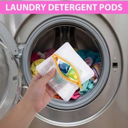 Wasnetten, waszakken met antiaanbaklaag voor wasmiddelcapsules, duurzame opbergzakken van polyester voor geurparels, wasorganizer voor reizen, ter bescherming van gevoelige stoffen — thumbnail 3