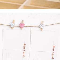 Wasknijpers van hout, hart, 30 stuks, decoratieve knijpers van berk, voor mini-wasknijpers, houten decoratie, fotoweergave, feest, bruiloft en woondecoratie — thumbnail 2
