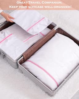 wasnet-waszak voor beha, reizen, schoenen, koffer, sokken, ondergoed, babykleding, waszak, 5 stuks — thumbnail 4