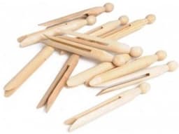 Houten ronde wasknijpers 16 st — thumbnail 2