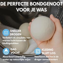 Thijox - Droogballen van wol XL [6-pack] – Natuurlijke herbruikbare wasverzachter, vermindert kreukels en droogtijd, milieuvriendelijk alternatief voo — thumbnail 5