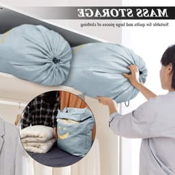 Grote Waszak met Trekkoord, Wasverzamelaar, Opbergzak voor Thuis, 66 x 96 cm, Ideaal voor Kleding en Beddengoed — thumbnail 3