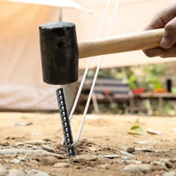 Zware Grondankers voor Tuin en Camping - 30 cm Stalen Steunen voor Tent en Planten, Roestvrij en Duurzaam — thumbnail 3