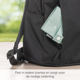 Thijox - Zamboo Nasstas/Luiertas Set - Milieuvriendelijk & Duurzaam - Ökotex Standaard 100 - 3-delige Set - Groene Tassen voor Luiers, Vuile Was en Vo — thumbnail 5