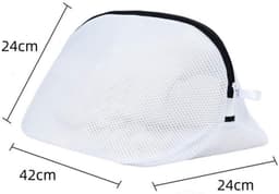 Schoenwaszakken - 2 Stuks - Mesh Waszakken - Schoenbescherming - Waszakken voor Wasgoed - Wit - Duurzaam Materiaal — thumbnail 5