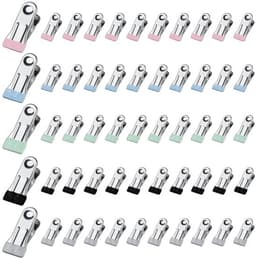 Wasknijpers 50 Stuks - Roestvrij Stalen Klemmen - Antislip Metalen Wasknijpers - Kleine Klemmen voor Kleding - Corrosiebestendig - 2,5 × 5,5 cm — thumbnail 1